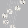 Люстра ODEON LIGHT MIRAGE L-VISION ODL24 451 LED 83W 4000K 5220лм металл акрил, хром 5029/83L